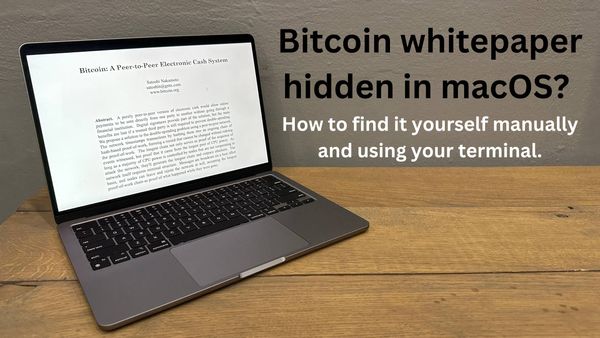 How to find the bitcoin white paper in MacOS