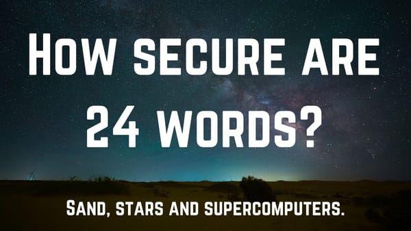 How secure are 24 words?